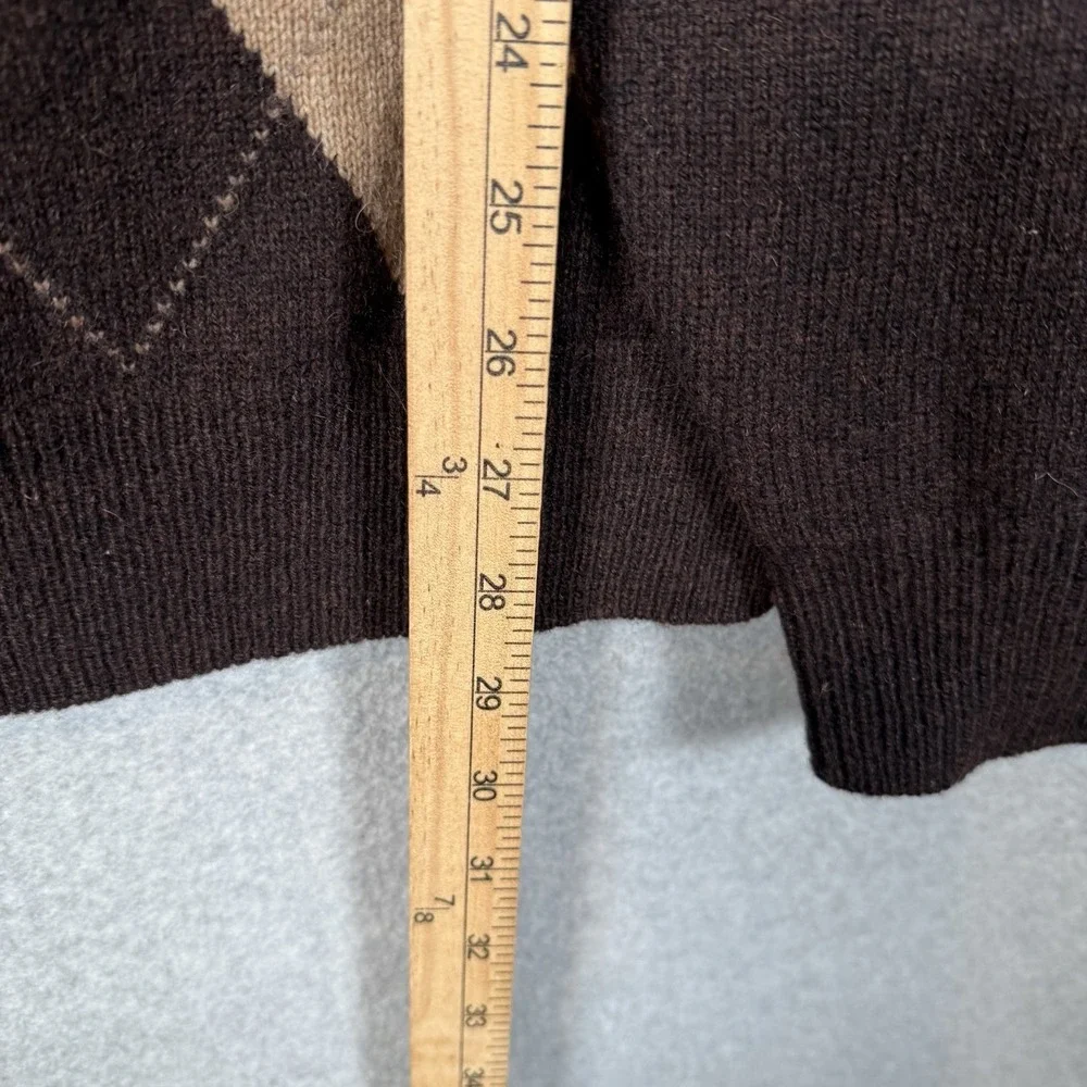 Jos A Bank Sweater Mens XL Vintage Argyle Lambswool‎ Pullover